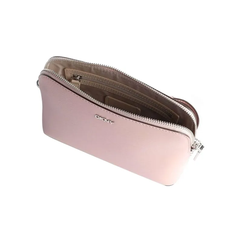 DKNY Leather Crossbody Bag Shoulder Bag Women's Pink-2