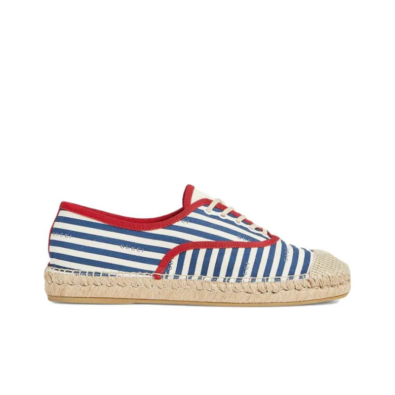 GUCCI Casual Shoes Men's Blue White Red-1