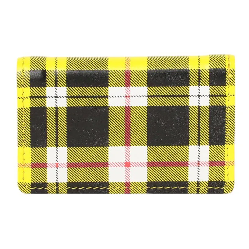Beams Cow Leather Card Holder Women's Yellow-1