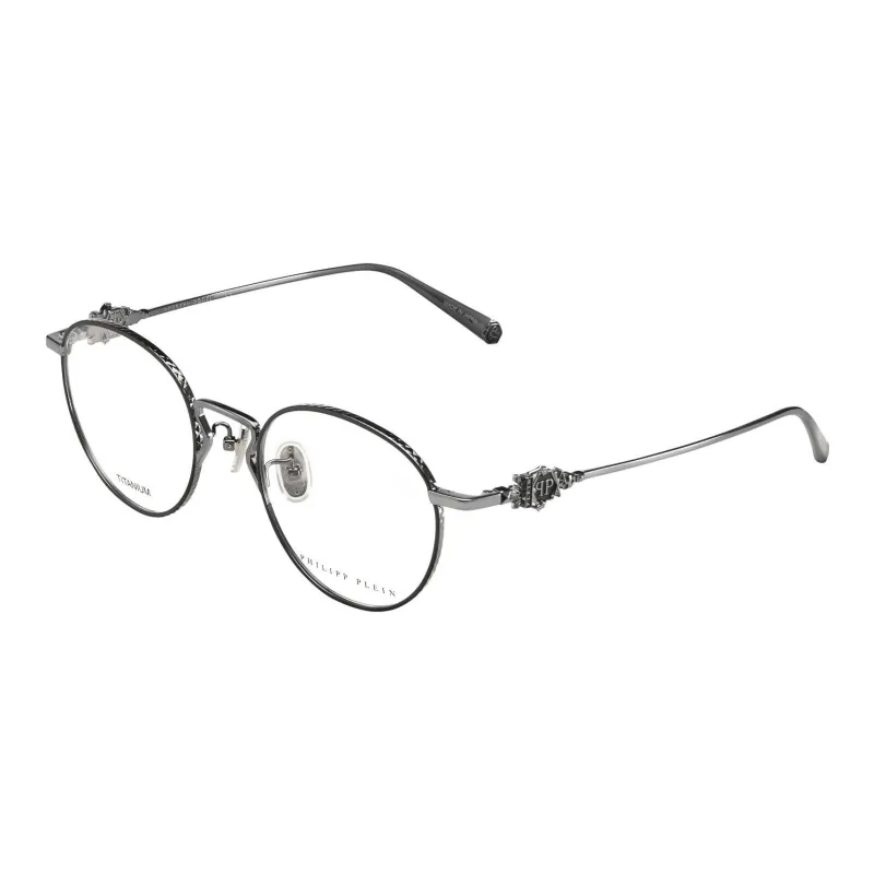 PHILIPP PLEIN Pure Titanium Round Eyeglass Frames Unisex-0