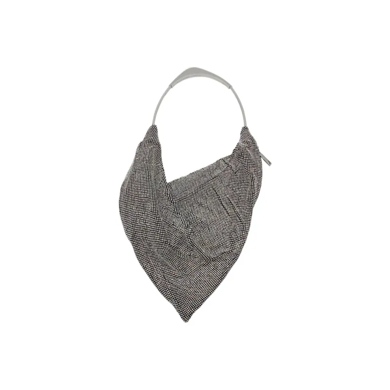 BENEDETTA BRUZZICHES Ursolina Embellished Draped Shoulder Bag-1