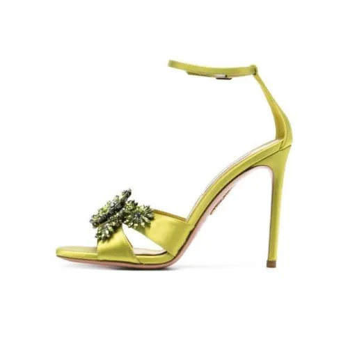 AQUAZZURA Margarita 110mm Satin Sandals