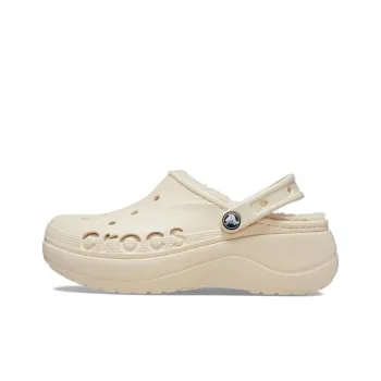 Crocs Baya Platform Lined Clog 'Beige' Women's