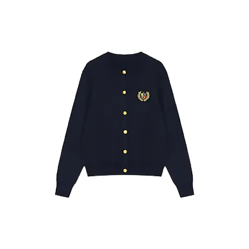 HUULOB Knitwear Women's Navy Blue