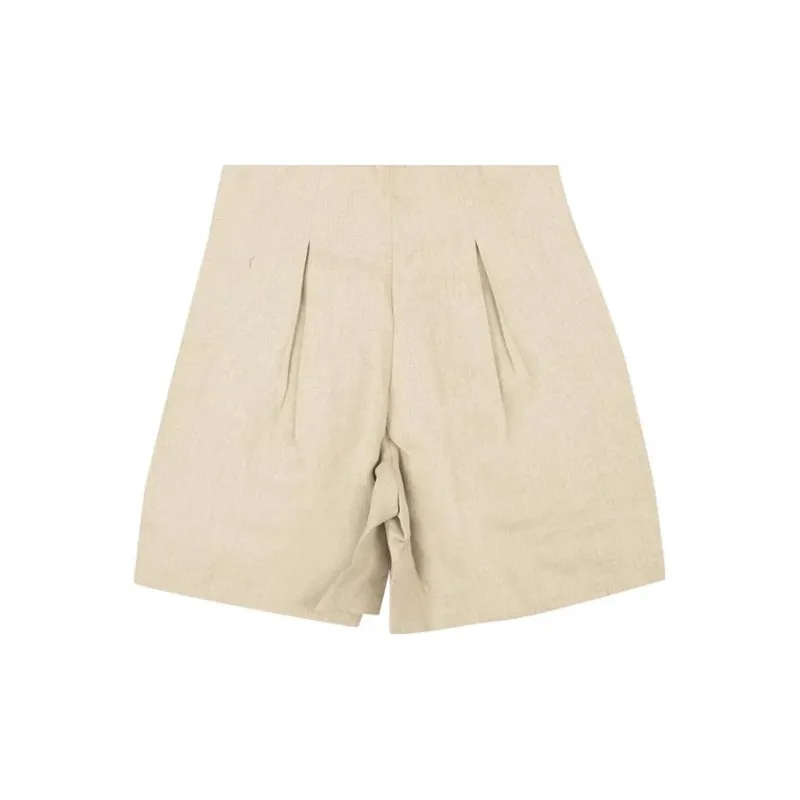 RHUDE Pleated Shorts 'Natural'-1