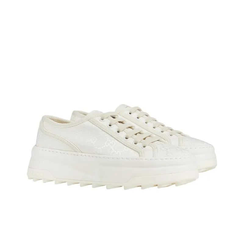 GUCCI Stylish Skateboarding Shoes Women's White-3
