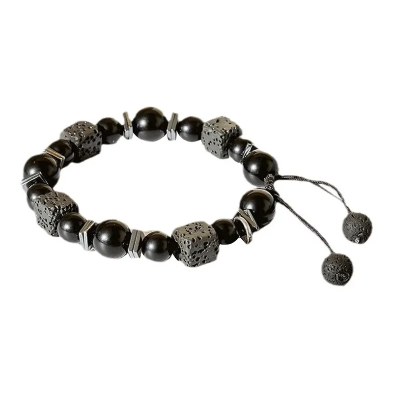 JOLLY SEASONS Obsidian Bracelets Unisex-4