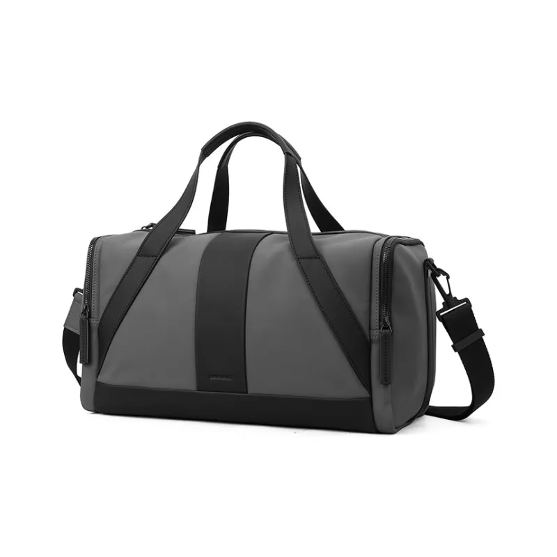 PIERRE CARDIN Portable Genuine Leather Storage Bag Sports & Fitness Bag, Luggage Bag, One Shoulder Handbag Men's Black-3