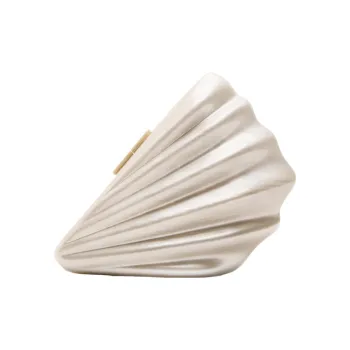 ZARA Acrylic One Shoulder Crossbody Clutches Regular Women's White