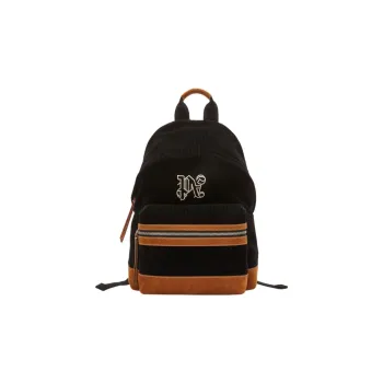 PALM ANGELS Corduroy Backpack Regular Unisex Black