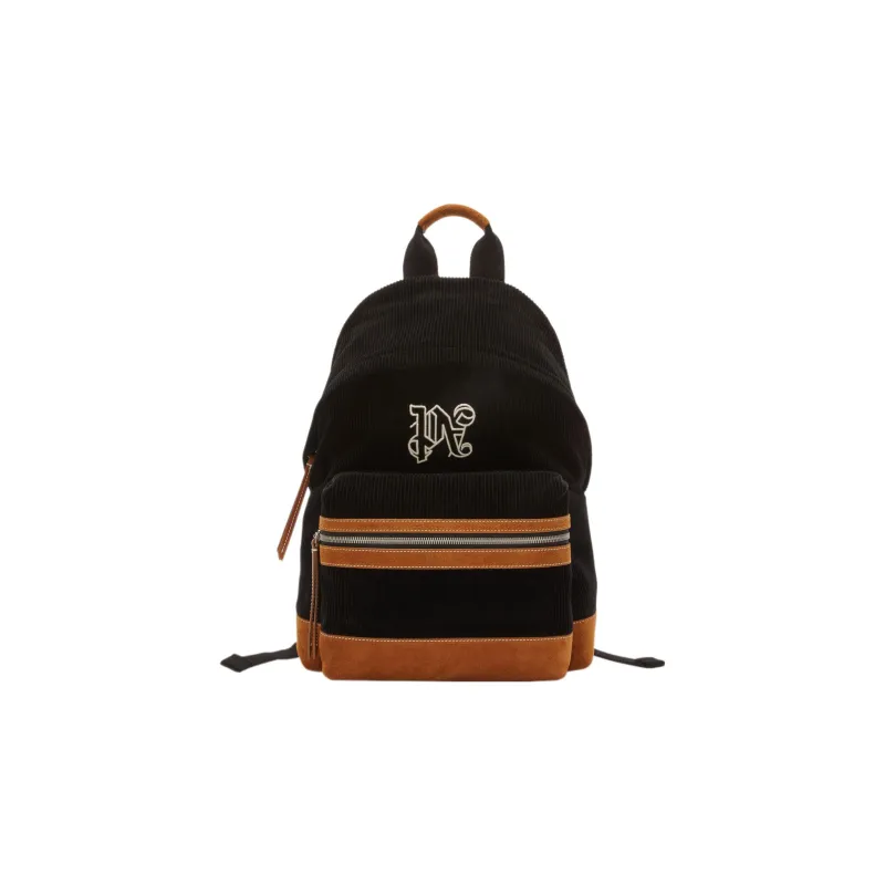 PALM ANGELS Corduroy Backpack Regular Unisex Black-0