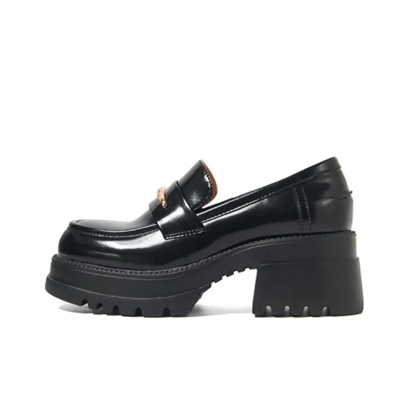 PT'SON Loafers 6.2cm Women's Black-0
