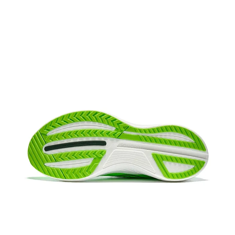 Saucony Cushioning Breathable Low Top Carbon Plate Casual Retro Running Shoes Men's Green Gold-4