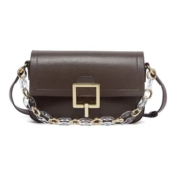TUCANO Cow Leather Shoulder Bag, Crossbody Bag, Handbag Small Size Women's Dark Coffee