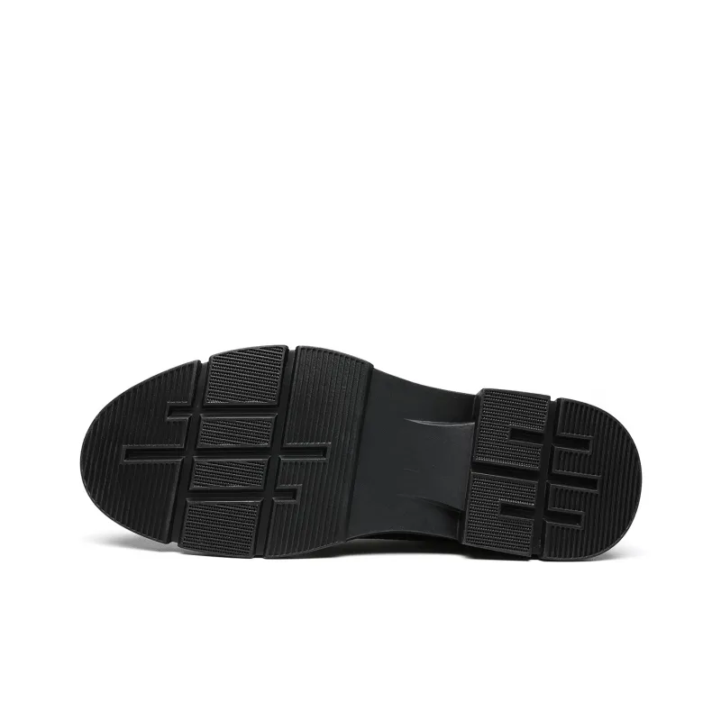 CHINT Dress Shoes Men Low Top Black-4