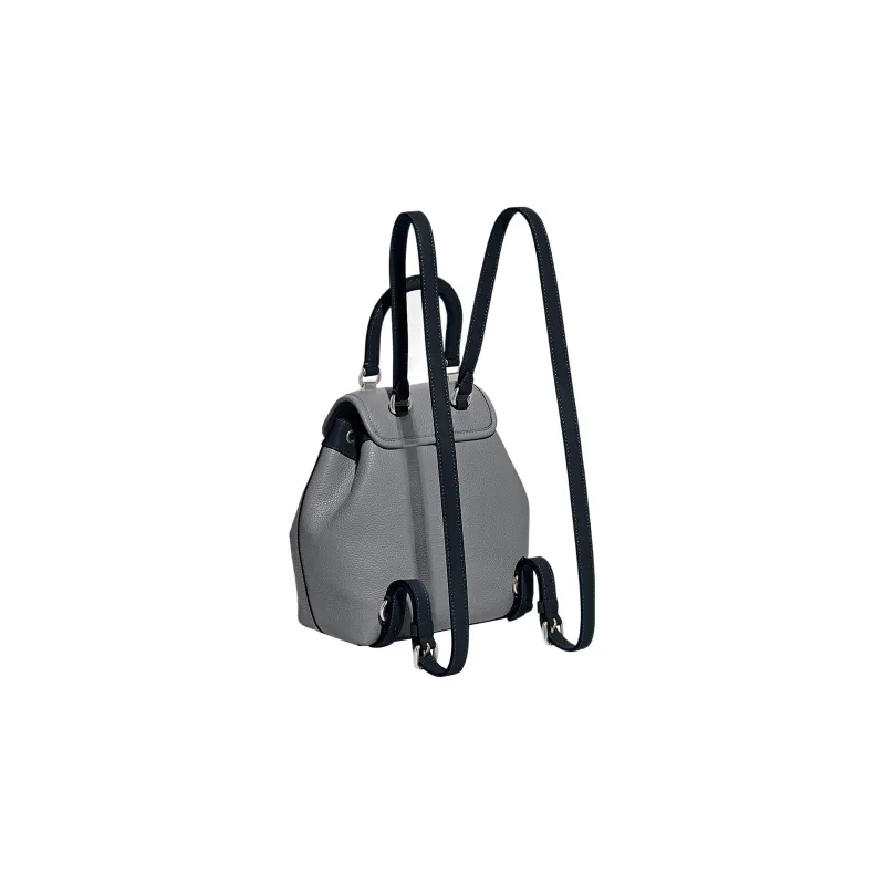 COACH Riya Leather Backpack Medium Size Women's Gray-1