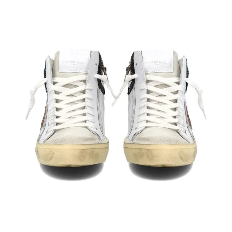 PHILIPPE MODEL Paris PRSX Animal-print High-top Sneakers-5