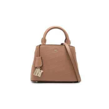 DKNY PVC One Shoulder Handbag Crossbody Bag Regular Women's Camel Brown