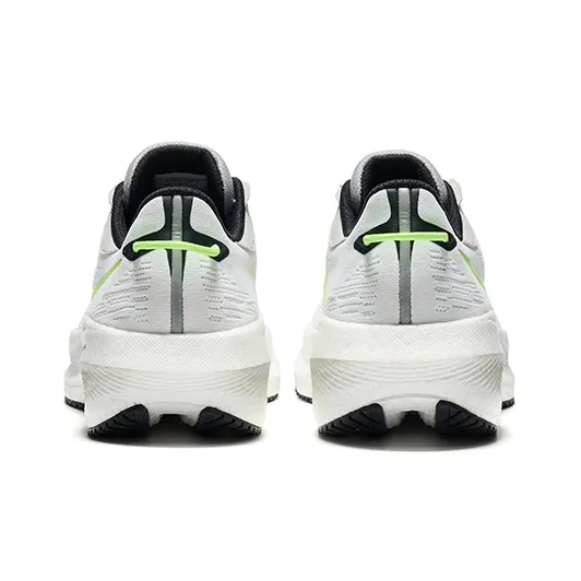 Saucony Triumph 21 Cushioning, Slip Resistant, Abrasion Resistant, Breathable Low Top Running Shoes Women's White Green-3