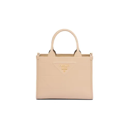 PRADA Symbole Leather Shoulder Bag Crossbody Bag Handbag Small Size Women's Sand Beige Yellow