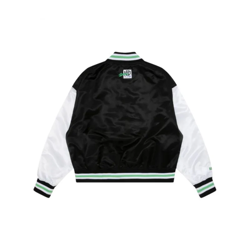 Aape Logo appliqué Colour block Bomber Jacket-1