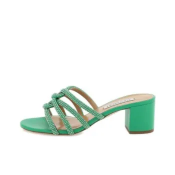 AQUAZZURA Moondust Slide Slippers 5.5cm Women's Green