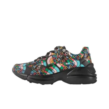GUCCI The North Face X GUCCI Rhyton 'Allover Logo   Black Multi Color'