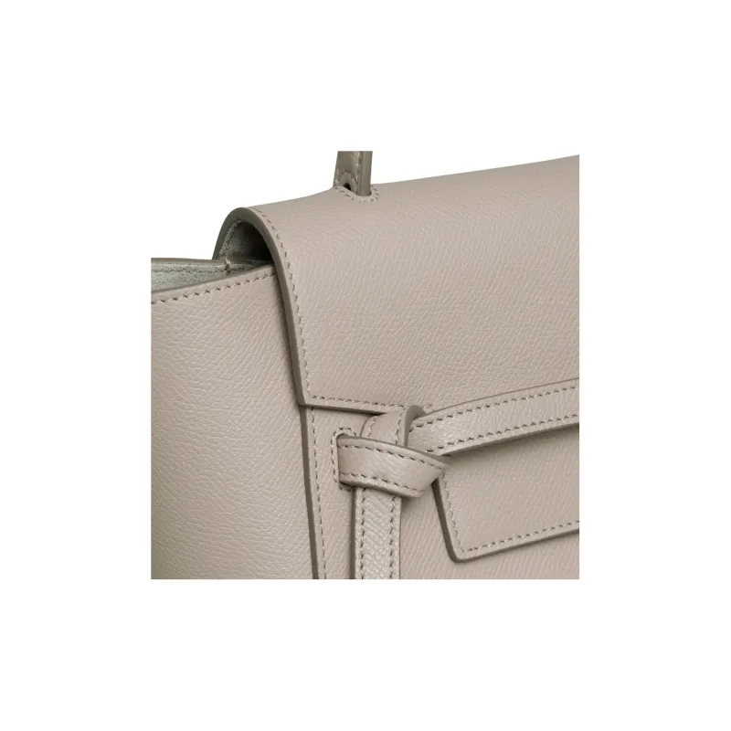 CELINE Grained Calfskin Catfish Bag Shoulder Bag Crossbody Bag Handbag Extra Mini Women's Light Taupe-2