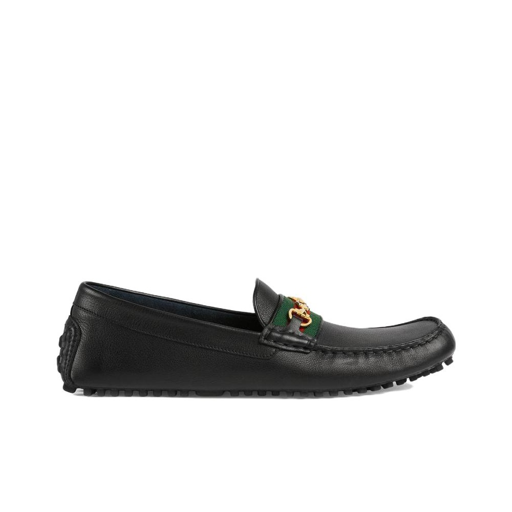 GUCCI Horsebit Casual Shoes Men's Black - POIZON GUCCI Horsebit Casual Shoes Men's Black - POIZON