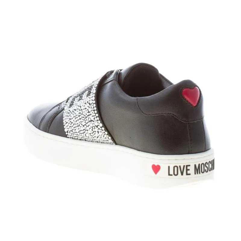 LOVE MOSCHINO Low Top Skateboard Shoes Women's Black-4