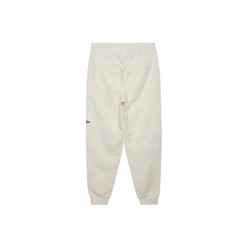 New Era Casual Pants Unisex Ivory White-1