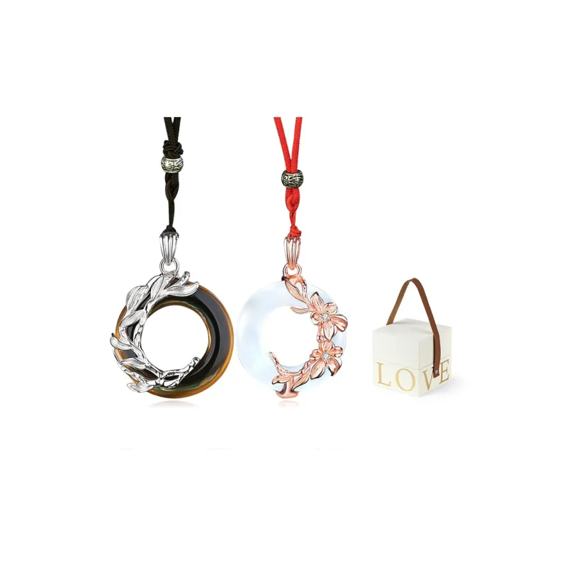 MISS TOOYA Obsidian Necklace Ornament Unisex-3