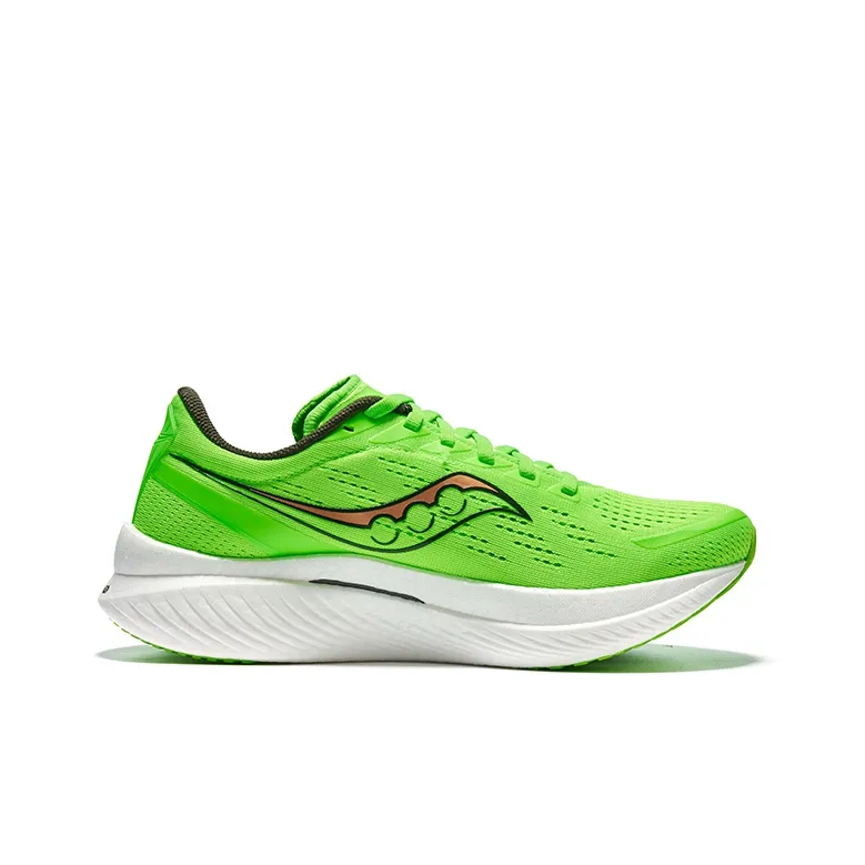 Saucony Cushioning Breathable Low Top Carbon Plate Casual Retro Running Shoes Men's Green Gold-1