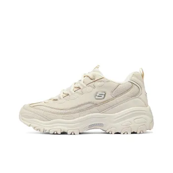 Skechers DLITES Cushioning Anti Slip And Wear Resistant Low Top Chunky Sneakers Women's Natural