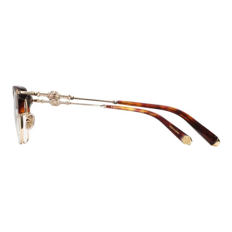 PHILIPP PLEIN Plate And Titanium Alloy Square Eyeglass Frames Unisex-1