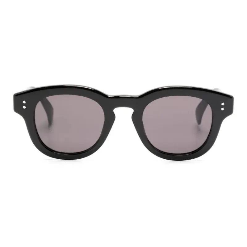 KENZO Acetate Irregular Shape Sunglasses Men's Black-1