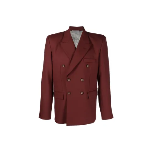 VTMNTS Business Suits Men Burgundy