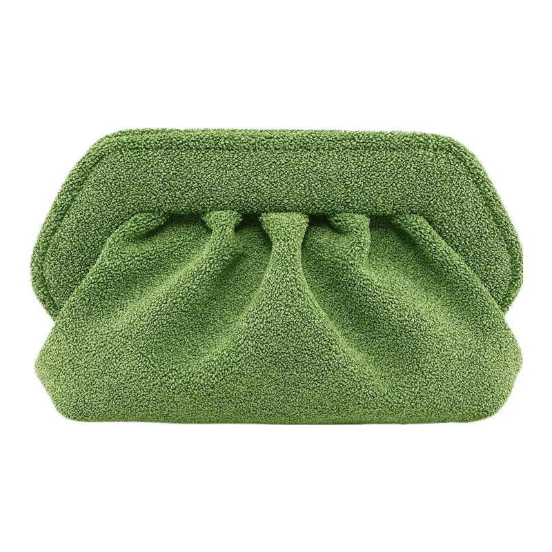 THEMOIRE Bios Sponge Cloth One Shoulder Crossbody Clutches Regular Women's Grass Green-0