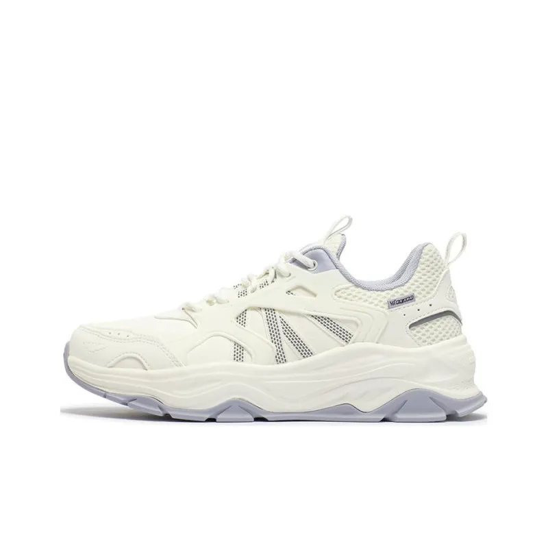 361° Shock Absorbers With Slip Resistant Features Low Top Running Shoes Women's White Purple-0