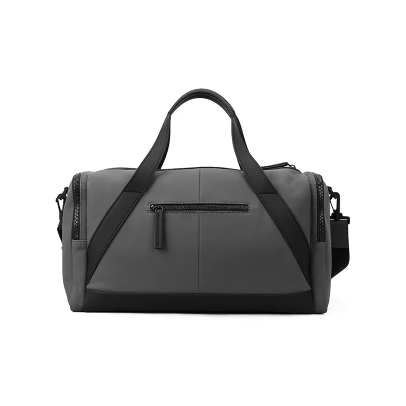 PIERRE CARDIN Portable Genuine Leather Storage Bag Sports & Fitness Bag, Luggage Bag, One Shoulder Handbag Men's Black-2