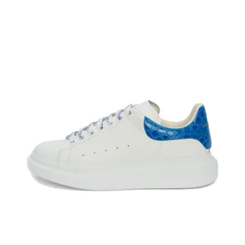 Alexander McQueen Oversized White Ultramarine Croc