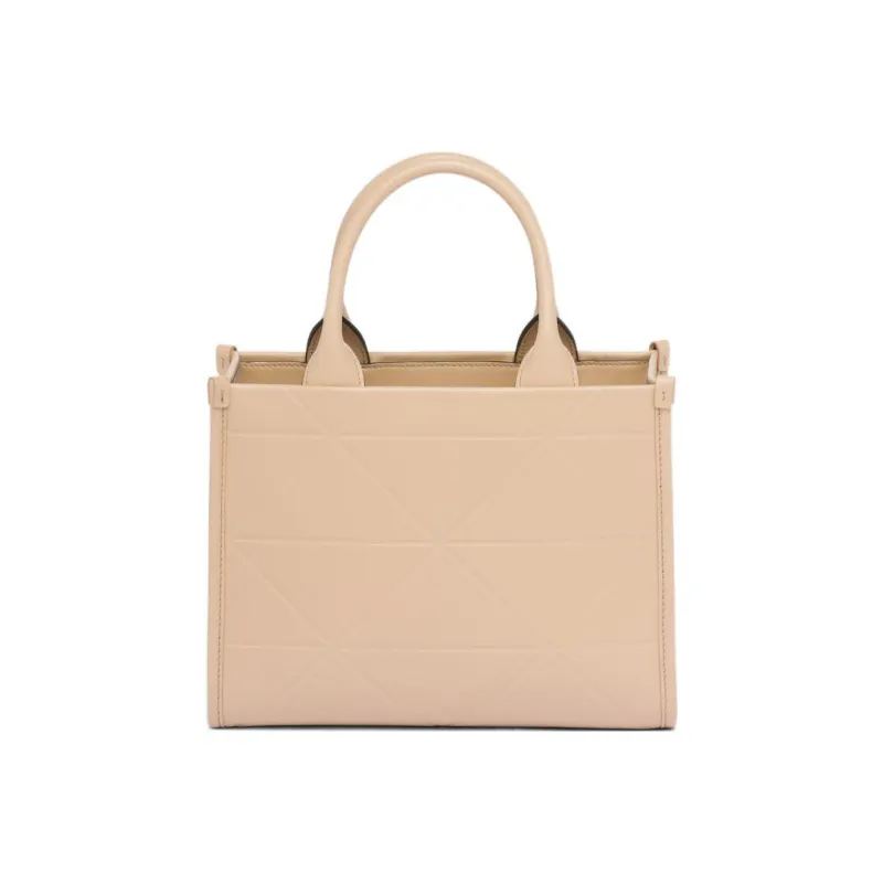PRADA Symbole Leather Shoulder Bag Crossbody Bag Handbag Small Size Women's Sand Beige Yellow-2