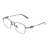 PHILIPP PLEIN Pure Titanium Square Eyeglass Frames Unisex Gunmetal