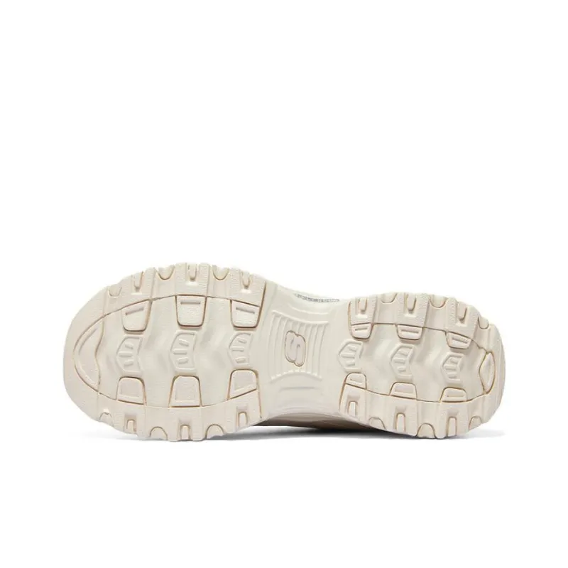 Skechers DLITES Cushioning Anti Slip And Wear Resistant Low Top Chunky Sneakers Women's Natural-5