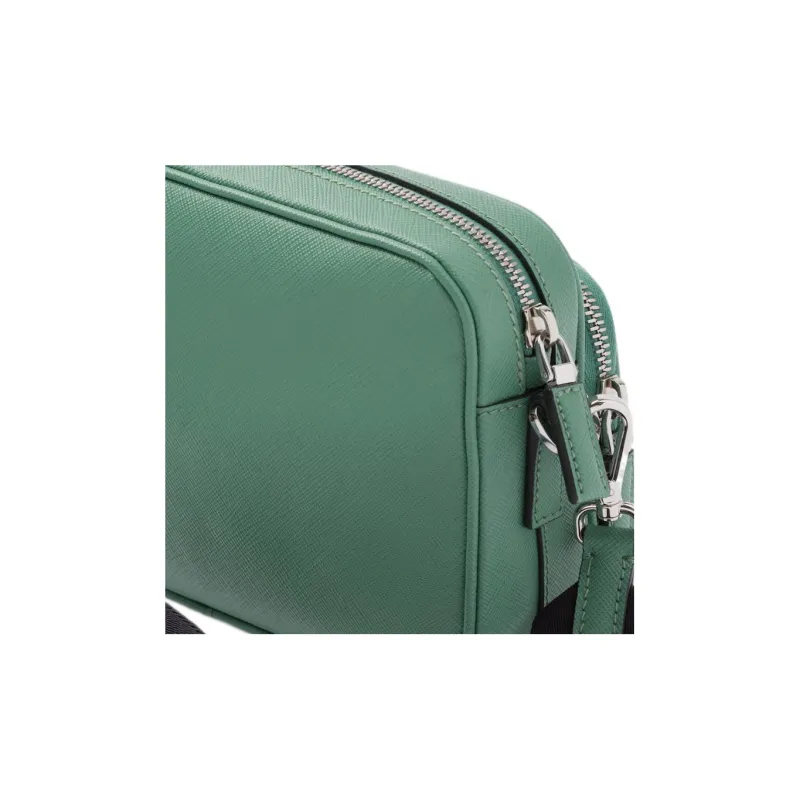 PRADA Saffiano Leather Crossbody Bag Shoulder Bag Men's Sage Green-3