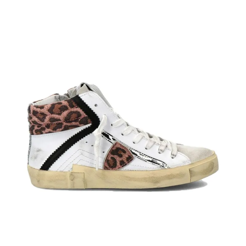 PHILIPPE MODEL Paris PRSX Animal-print High-top Sneakers-1