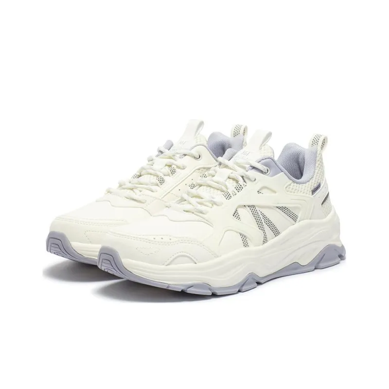 361° Shock Absorbers With Slip Resistant Features Low Top Running Shoes Women's White Purple-2