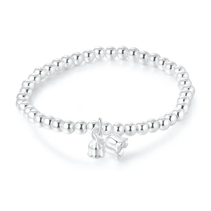 GYFONS 999 Fine Silver Bracelets Women's Silver White-1