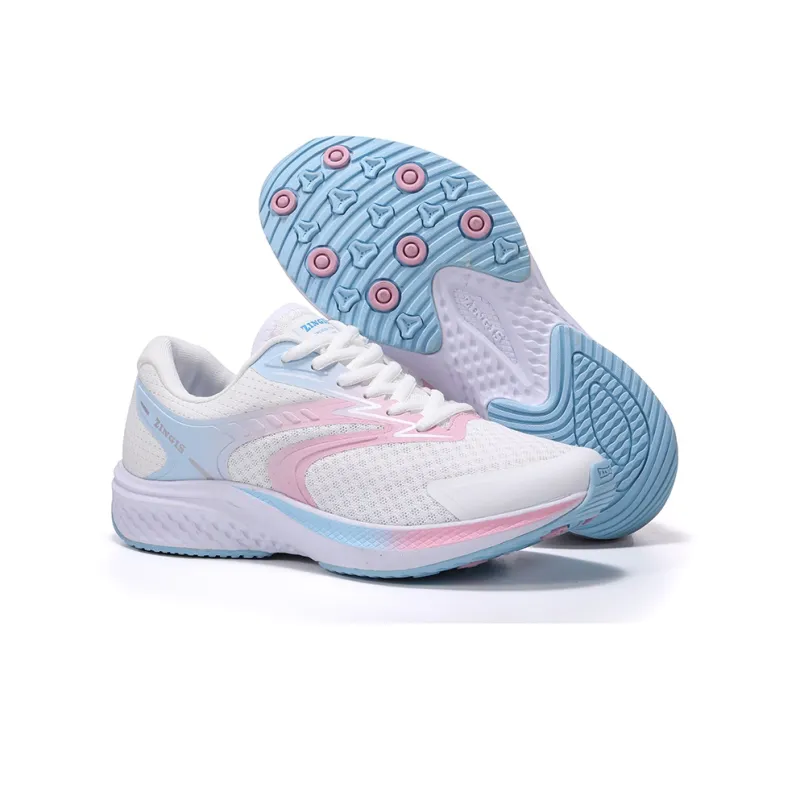 ZINGIS Wind Speed Generation 4 Pro Durable Breathable Mid Top Training Shoes Unisex White Rainbow-2