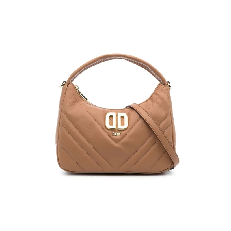 DKNY Lambskin Portable Crossbody Bag Shoulder Bag Regular Women's Brandy Brown-0